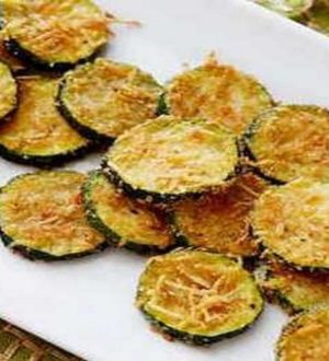 Быстрые жареные кабачки с чесноком и сыром в кляре