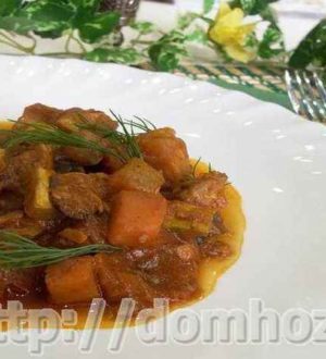 Пошаговый рецепт овощного рагу с баклажанами и кабачками с фото